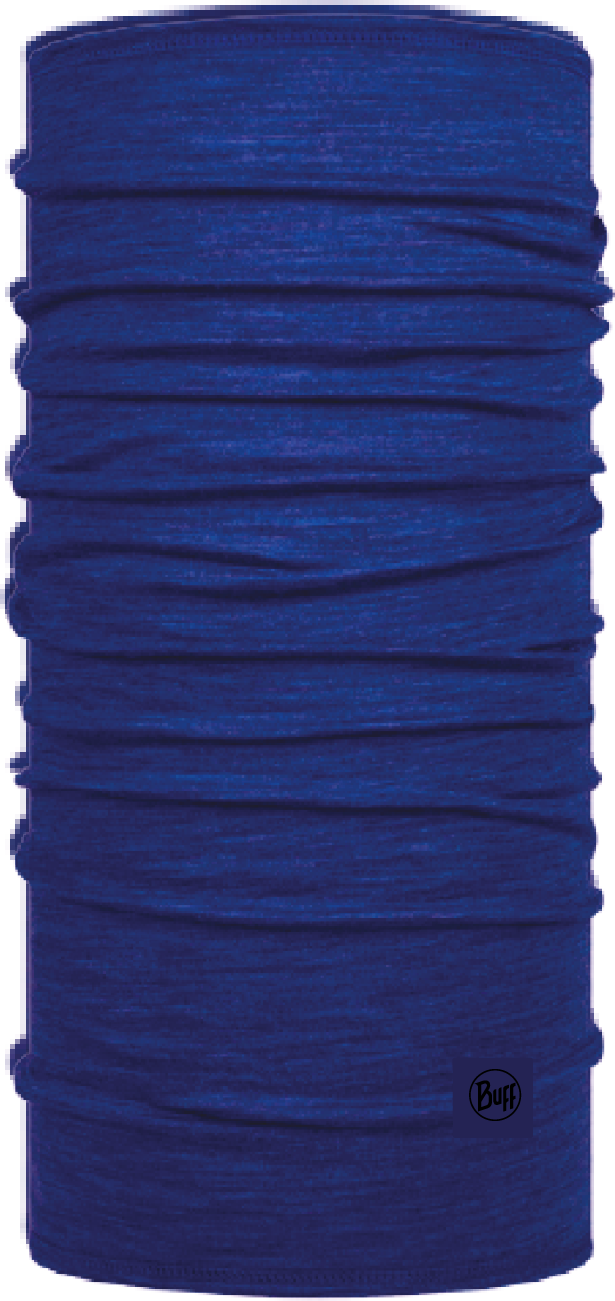 Buff Hals Lightweight Merino Wool  Solid Cobalt 